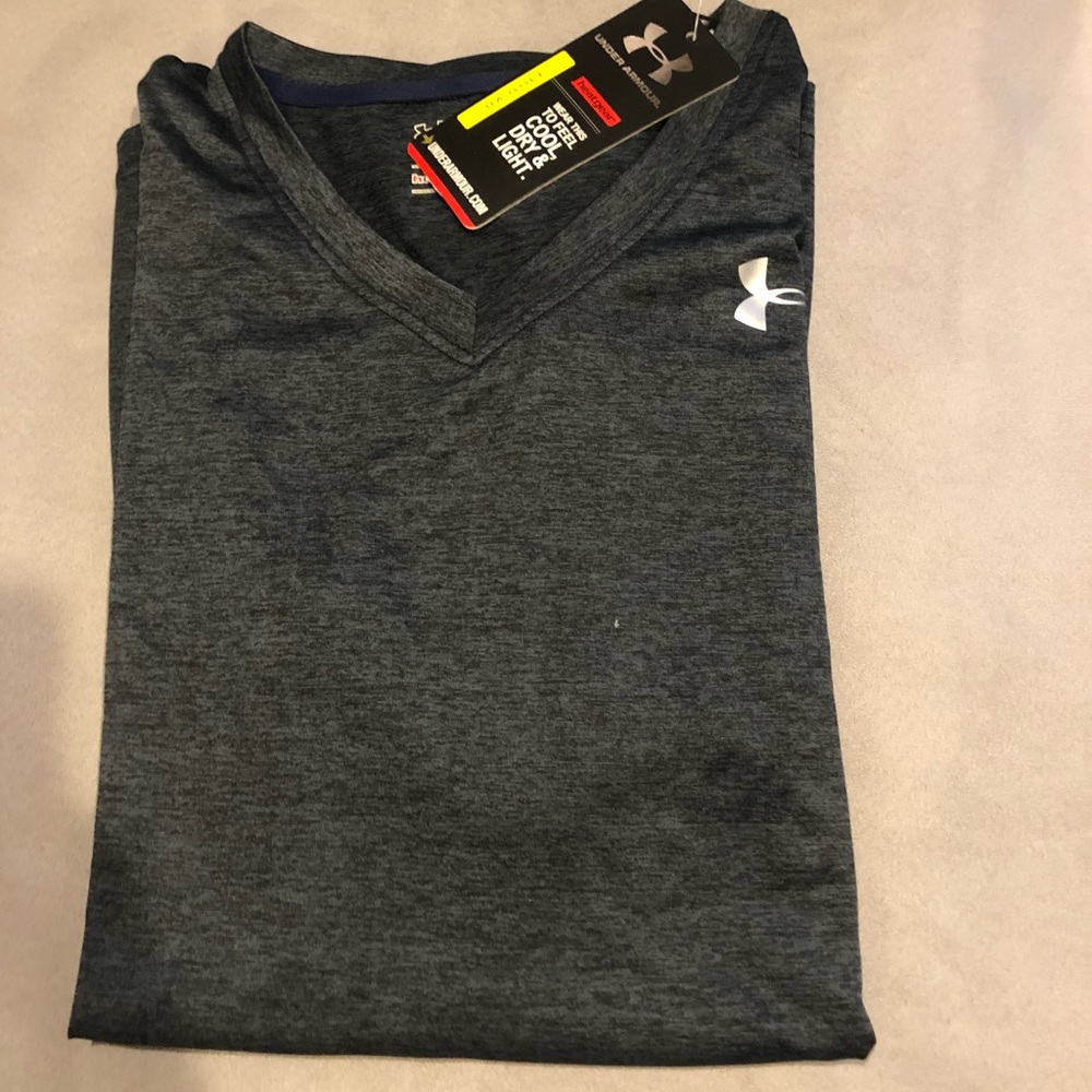 Under Armour golf V-neck shirt with heatgear.